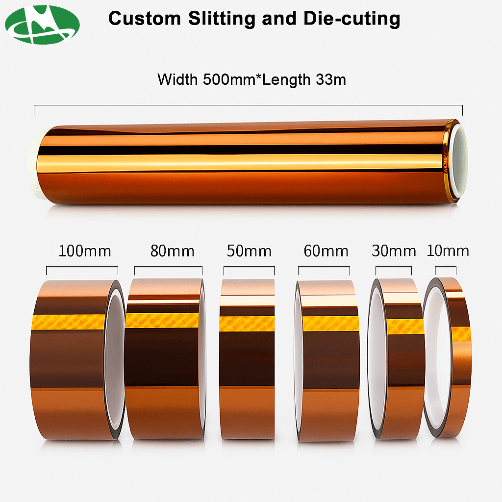 Silicone adhesive polyimide tape used in PCB SMT motor winding and high-temperature protection